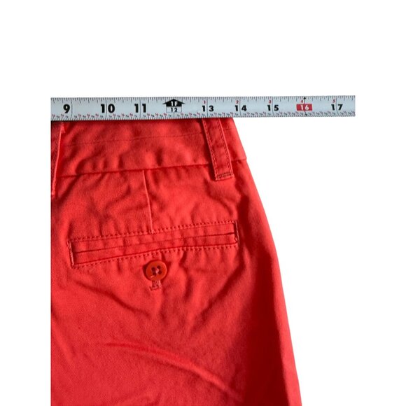 J CREW 100% Cotton Orange Broken In Chino Shorts Size 00 - Picture 3 of 7